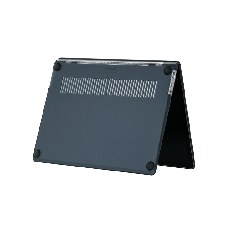 For Microsoft Surface Laptop 13.5 inch Flannel Shockproof Frosted Laptop Protective Case(Black) by buy2fix