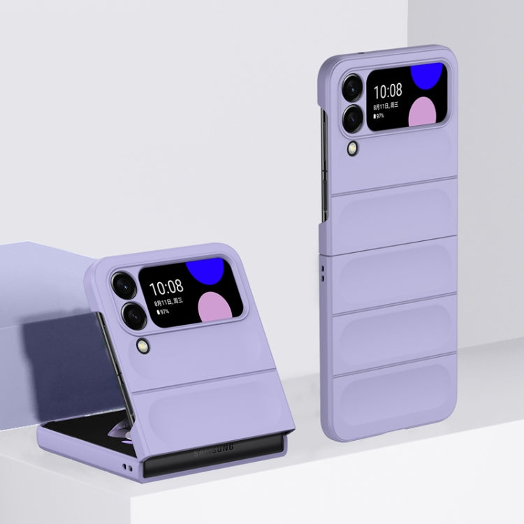 For Samsung Galaxy Z Flip4 Skin Feel Magic Shield Shockproof Phone Case(Purple) - Galaxy Z Flip4 5G Cases by buy2fix | Online Shopping UK | buy2fix