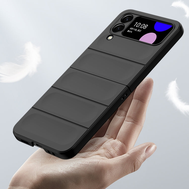 For Samsung Galaxy Z Flip4 Skin Feel Magic Shield Shockproof Phone Case(Purple) - Galaxy Z Flip4 5G Cases by buy2fix | Online Shopping UK | buy2fix