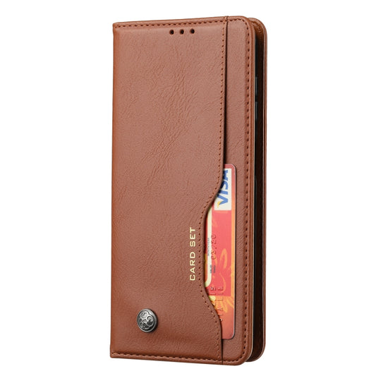 For Samsung Galaxy A34 5G Knead Skin Texture Flip Leather Phone Case(Brown) by buy2fix