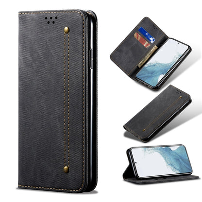 For Samsung Galaxy A54 5G Denim Texture Flip Leather Phone Case(Black) by buy2fix