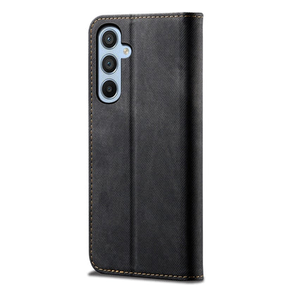 For Samsung Galaxy A54 5G Denim Texture Flip Leather Phone Case(Black) by buy2fix