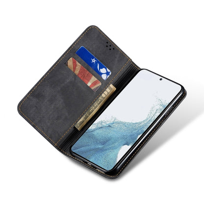 For Samsung Galaxy A54 5G Denim Texture Flip Leather Phone Case(Black) by buy2fix