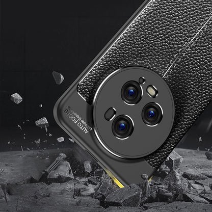 For Honor Magic5 Pro Litchi Texture Shockproof TPU Phone Case(Blue) by buy2fix