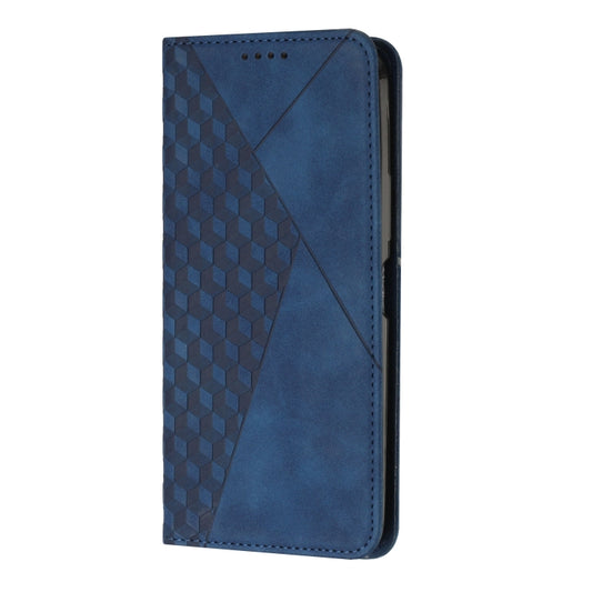 For Xiaomi Redmi Note 12 Pro+ Global / Note 12 Explorer Diamond Pattern Skin Feel Magnetic Leather Phone Case(Blue) - Xiaomi Cases by buy2fix | Online Shopping UK | buy2fix
