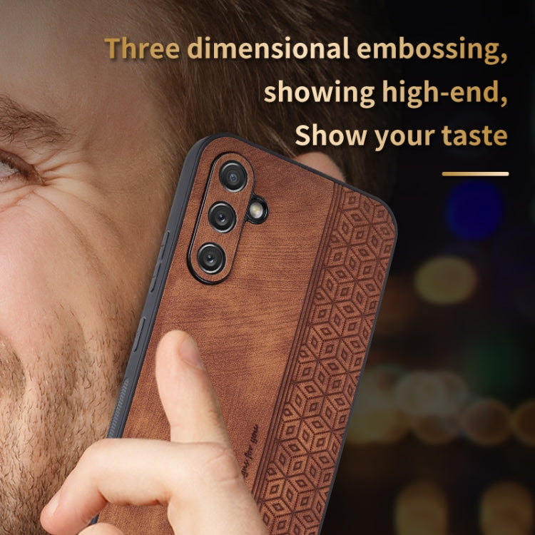 For Samsung Galaxy A54 5G AZNS 3D Embossed Skin Feel Phone Case(Purple) - Galaxy Phone Cases by AZNS | Online Shopping UK | buy2fix
