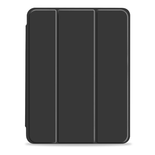 For iPad Pro 12.9 2022 / 2021 / 2020 3-fold Shockproof Smart Leather Tablet Case(Black) - iPad Pro 12.9 (2020) Cases by buy2fix | Online Shopping UK | buy2fix