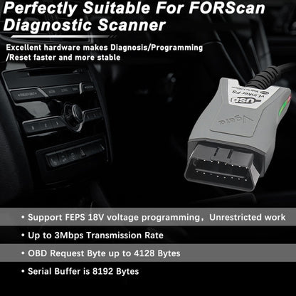 Vgate Vlinker FS ELM327 USB OBD2 Car Diagnostic Tool by Vgate