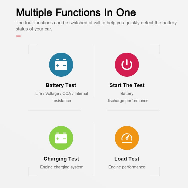 OBDResource BM520 6V 12V Car Digital Load Battery Tester - Code Readers & Scan Tools by buy2fix | Online Shopping UK | buy2fix