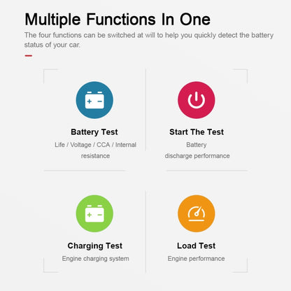 OBDResource BM520 6V 12V Car Digital Load Battery Tester - Code Readers & Scan Tools by buy2fix | Online Shopping UK | buy2fix