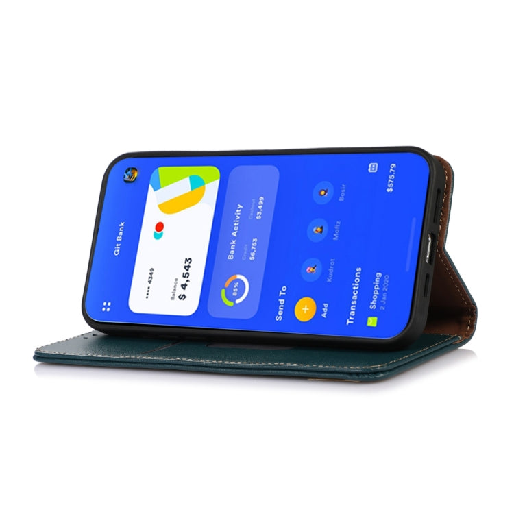 For OnePlus 11 5G KHAZNEH Nappa Top Layer Cowhide Leather Phone Case(Green) by buy2fix