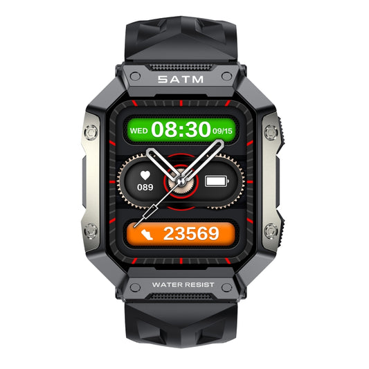 PG333 1.91 inch Waterproof Smart Sports Watch Support Heart Rate Monitoring / Blood Pressure Monitoring(Black) by buy2fix