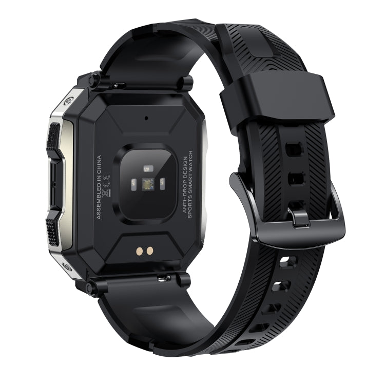 PG333 1.91 inch Waterproof Smart Sports Watch Support Heart Rate Monitoring / Blood Pressure Monitoring(Black) by buy2fix