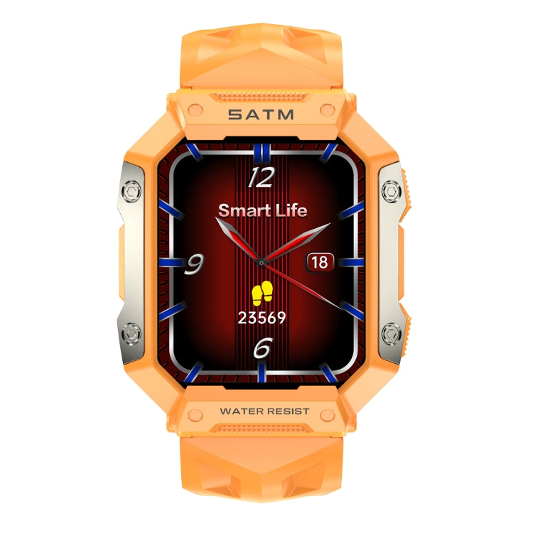 PG333 1.91 inch Waterproof Smart Sports Watch Support Heart Rate Monitoring / Blood Pressure Monitoring(Orange) by buy2fix