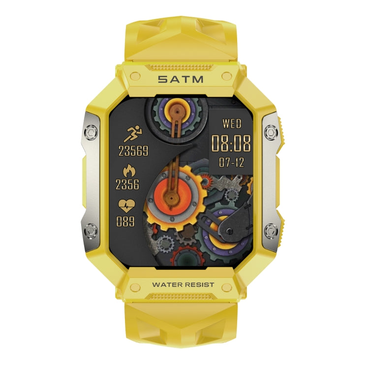 PG333 1.91 inch Waterproof Smart Sports Watch Support Heart Rate Monitoring / Blood Pressure Monitoring(Yellow) by buy2fix