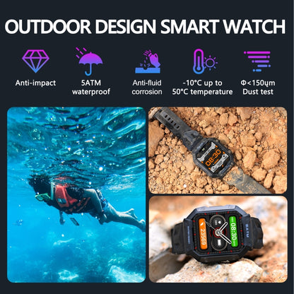 PG333 1.91 inch Waterproof Smart Sports Watch Support Heart Rate Monitoring / Blood Pressure Monitoring(Orange) by buy2fix
