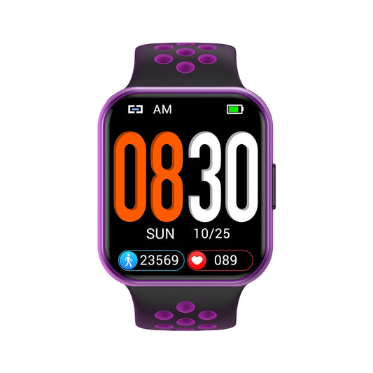 S226 1.72 inch Waterproof Smart Sports Watch Support Heart Rate Monitoring / Blood Pressure Monitoring(Black Purple) by buy2fix