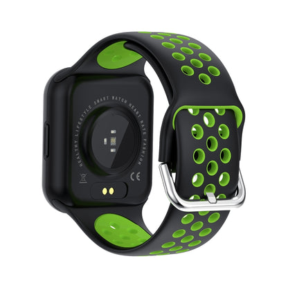 S226 1.72 inch Waterproof Smart Sports Watch Support Heart Rate Monitoring / Blood Pressure Monitoring(Black Green) by buy2fix