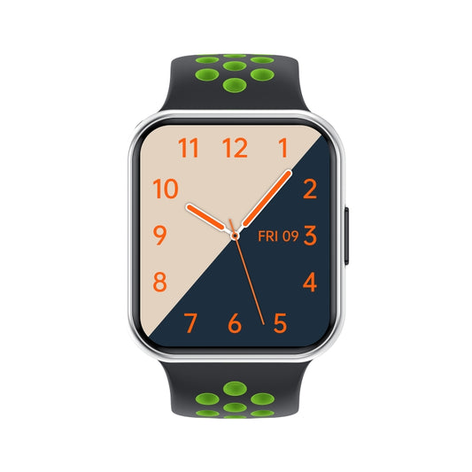 S226 1.72 inch Waterproof Smart Sports Watch Support Heart Rate Monitoring / Blood Pressure Monitoring(Silver Green) by buy2fix