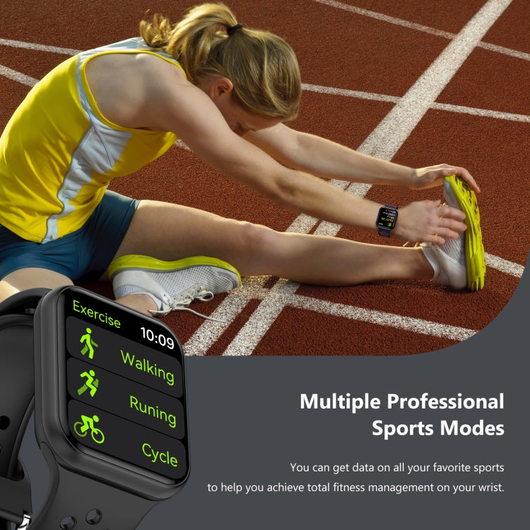 S226 1.72 inch Waterproof Smart Sports Watch Support Heart Rate Monitoring / Blood Pressure Monitoring(Black Green) by buy2fix