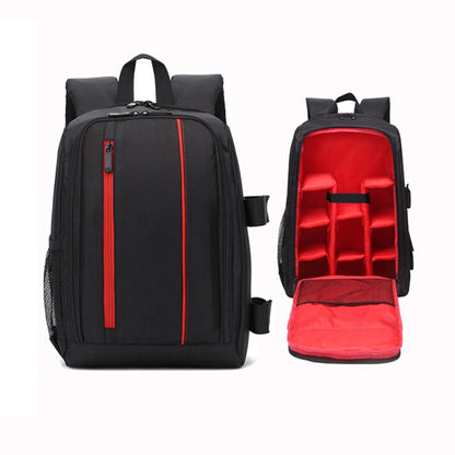 Outdoor Camera Backpack Waterproof Photography Camera Shoulders Bag, Size:45x32x18cm(Red) by buy2fix