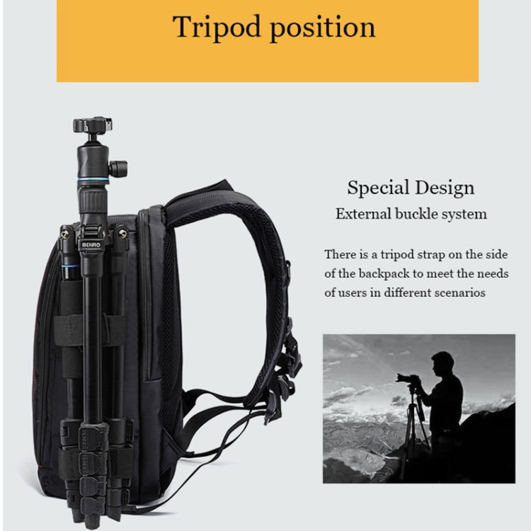 Outdoor Camera Backpack Waterproof Photography Camera Shoulders Bag, Size:45x32x18cm(Red) by buy2fix