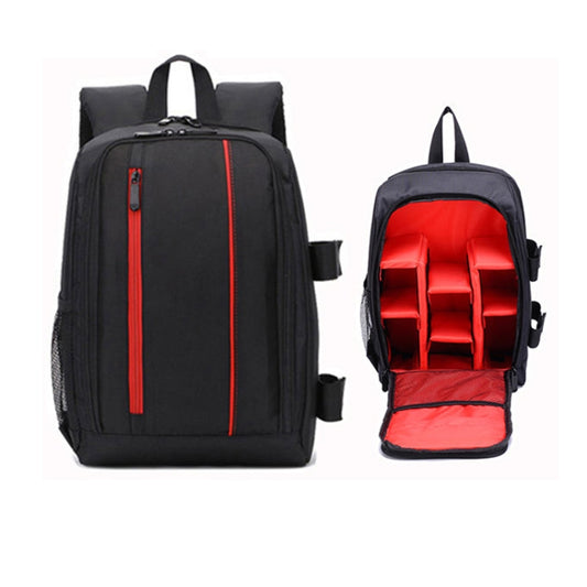 Outdoor Camera Backpack Waterproof Photography Camera Shoulders Bag, Size:33.5x25.5x15.5cm(Red) by buy2fix