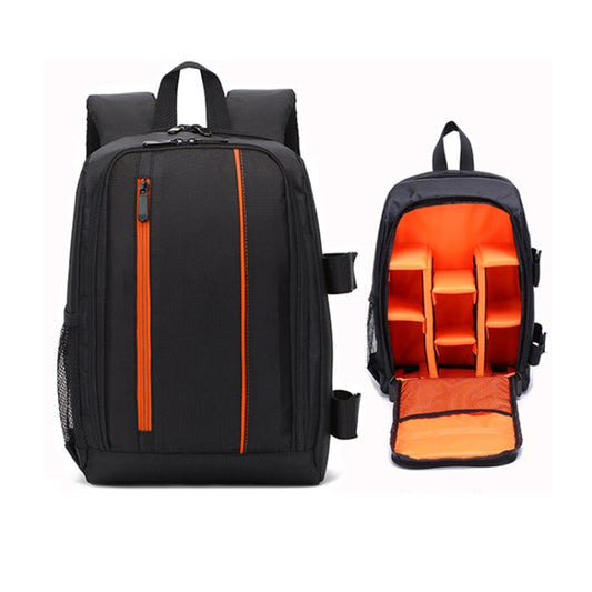 Outdoor Camera Backpack Waterproof Photography Camera Shoulders Bag, Size:33.5x25.5x15.5cm(Orange) by buy2fix