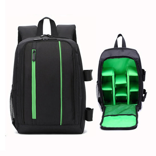 Outdoor Camera Backpack Waterproof Photography Camera Shoulders Bag, Size:33.5x25.5x15.5cm(Green) by buy2fix