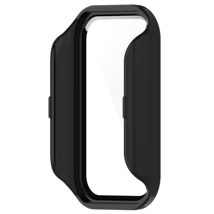 For Redmi Band 2 PC+ Tempered Film Integrated Watch Protective Case(Black) - Watch Cases by buy2fix | Online Shopping UK | buy2fix