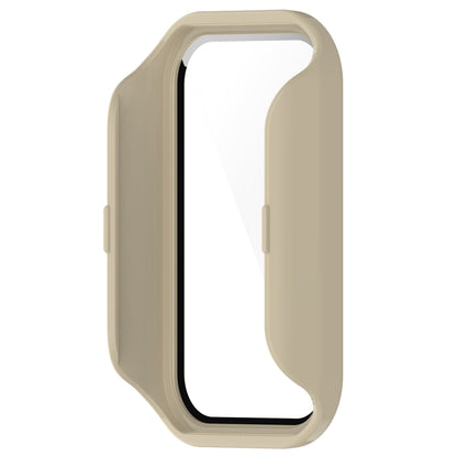 For Redmi Band 2 PC+ Tempered Film Integrated Watch Protective Case(Ivory White) - Watch Cases by buy2fix | Online Shopping UK | buy2fix