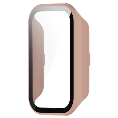 For Redmi Band 2 PC+ Tempered Film Integrated Watch Protective Case(Pink) - Watch Cases by buy2fix | Online Shopping UK | buy2fix