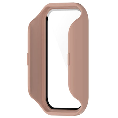 For Redmi Band 2 PC+ Tempered Film Integrated Watch Protective Case(Pink) - Watch Cases by buy2fix | Online Shopping UK | buy2fix