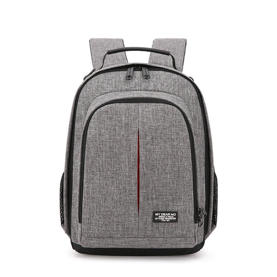Small Waterproof Camera Backpack Shoulders SLR Camera Bag(Grey)