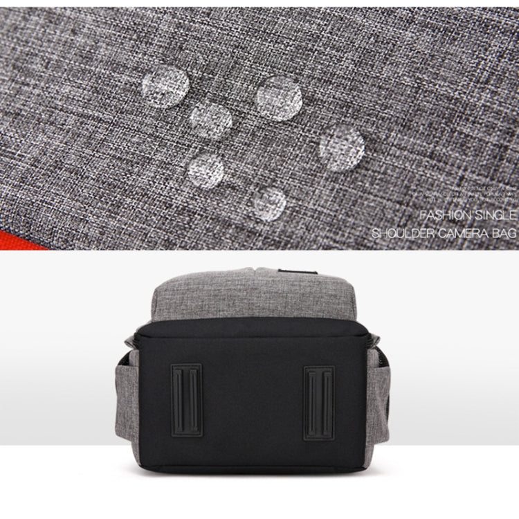 Small Waterproof Camera Backpack Shoulders SLR Camera Bag(Grey) by buy2fix