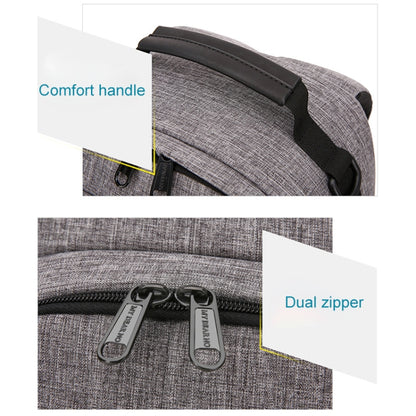 Small Waterproof Camera Backpack Shoulders SLR Camera Bag(Grey) by buy2fix