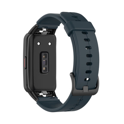 For Honor Band 7 Solid Color Silicone Watch Band(Midnight Blue) by buy2fix