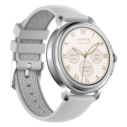 CF96 1.2 inch Waterproof Smart Silicone Strap Wristband Support Heart Rate Monitoring / Blood Pressure Monitoring(Silver) - Smart Wristbands by buy2fix | Online Shopping UK | buy2fix