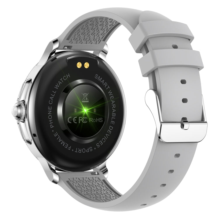 CF96 1.2 inch Waterproof Smart Silicone Strap Wristband Support Heart Rate Monitoring / Blood Pressure Monitoring(Silver) - Smart Wristbands by buy2fix | Online Shopping UK | buy2fix