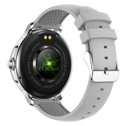 CF96 1.2 inch Waterproof Smart Silicone Strap Wristband Support Heart Rate Monitoring / Blood Pressure Monitoring(Silver) - Smart Wristbands by buy2fix | Online Shopping UK | buy2fix