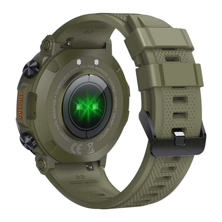K56 Pro 1.39 inch Smart Silicone Strap Wristband Support Heart Rate Monitoring / Blood Pressure Monitoring(Green) by buy2fix