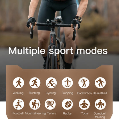 K56 Pro 1.39 inch Smart Silicone Strap Wristband Support Heart Rate Monitoring / Blood Pressure Monitoring(Khaki) by buy2fix