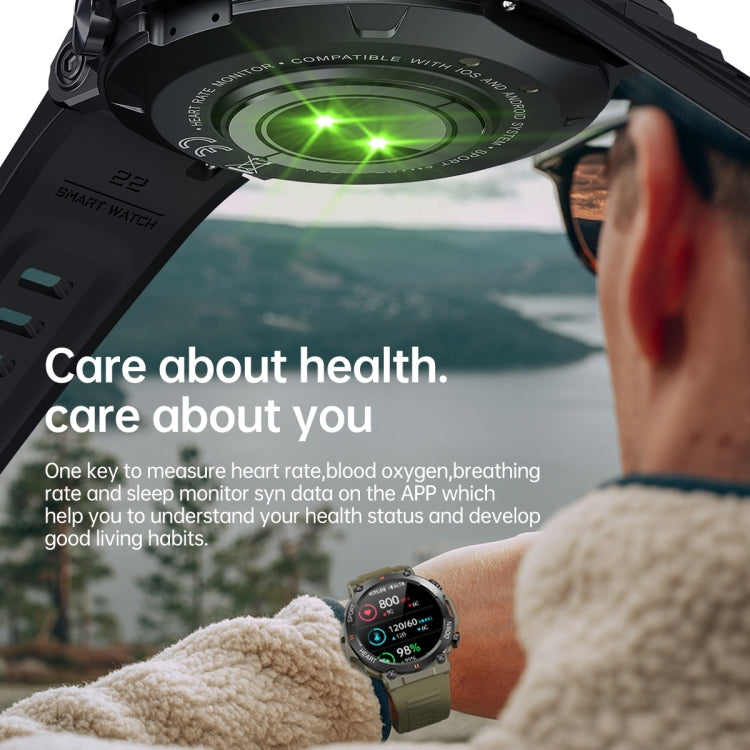 K56 Pro 1.39 inch Smart Silicone Strap Wristband Support Heart Rate Monitoring / Blood Pressure Monitoring(Green) by buy2fix