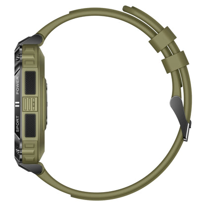 T3 1.95 inch Rugged Smart Sports Wristband Support Heart Rate Monitoring / Blood Pressure Monitoring(Green) by buy2fix