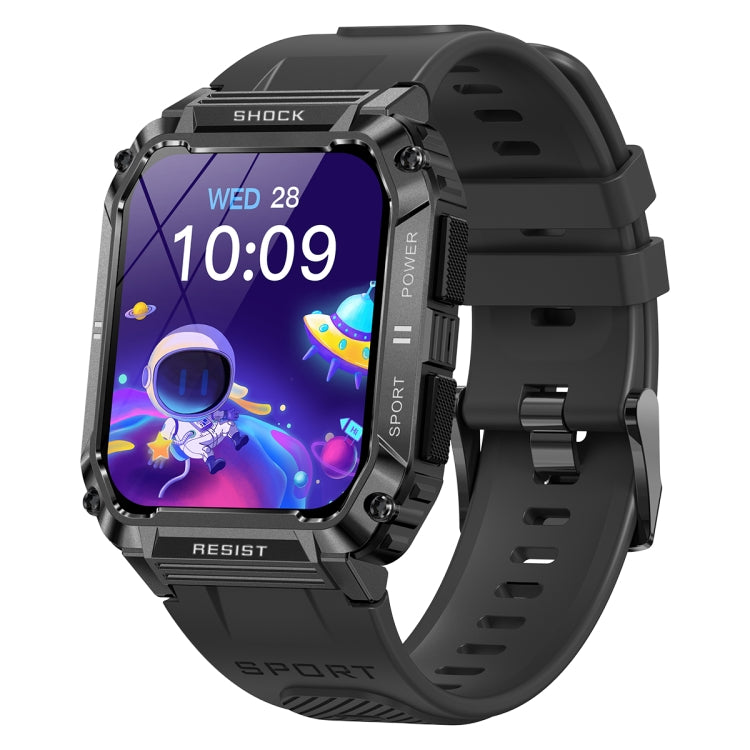 T3 1.95 inch Rugged Smart Sports Wristband Support Heart Rate Monitoring / Blood Pressure Monitoring(Black) by buy2fix