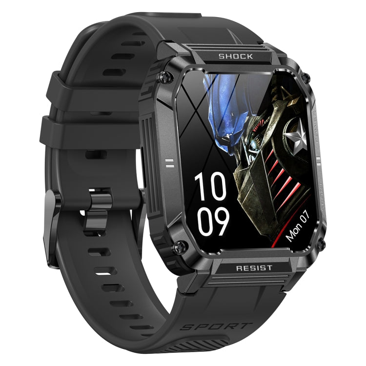 T3 1.95 inch Rugged Smart Sports Wristband Support Heart Rate Monitoring / Blood Pressure Monitoring(Black) by buy2fix