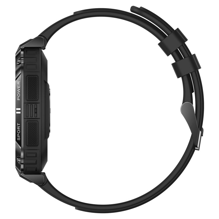 T3 1.95 inch Rugged Smart Sports Wristband Support Heart Rate Monitoring / Blood Pressure Monitoring(Black) by buy2fix