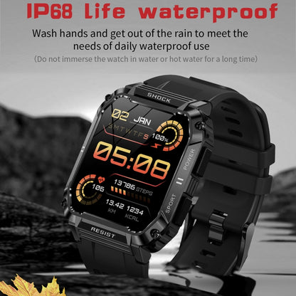 T3 1.95 inch Rugged Smart Sports Wristband Support Heart Rate Monitoring / Blood Pressure Monitoring(Green) by buy2fix