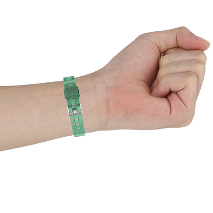 For Honor Band 7 Integrated Transparent Silicone Watch Band(Black) by buy2fix