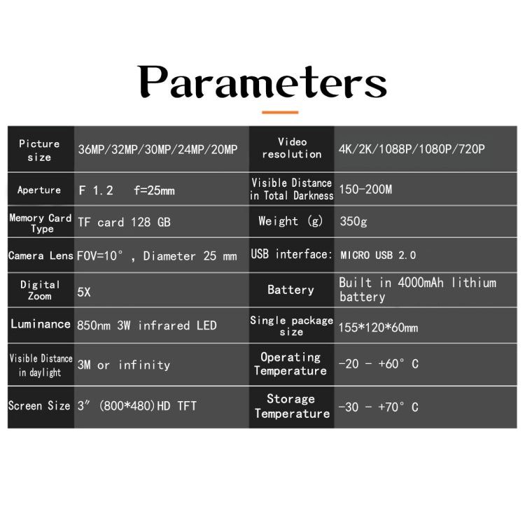 NV4000 Outdoor Hunting 4K HD Binocular Night Vision by buy2fix